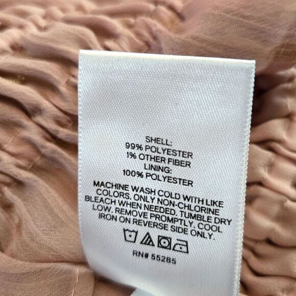 EC EXPRESS METALIC CLIP DOT SMOCKED WAIST TOP SZ.XS - Picture 4 of 4